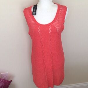 Cable& gauge coral mini dress